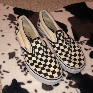 Checkered Vans Low